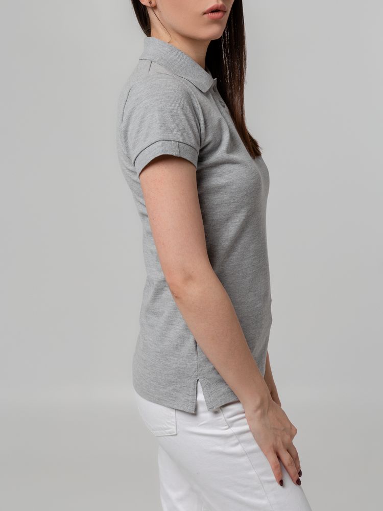 Рубашка поло женская Virma Premium Lady, серый меланж (Миниатюра WWW (1000))