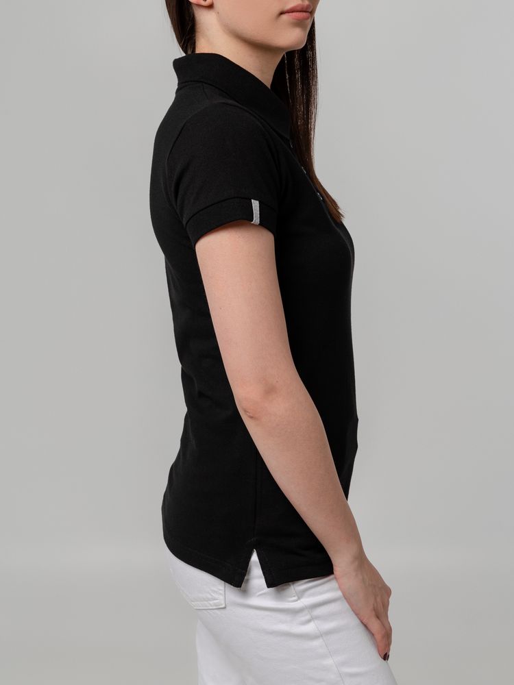 Рубашка поло женская Virma Premium Lady, черная (Миниатюра WWW (1000))