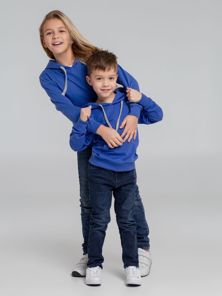 Толстовка с капюшоном детская Kirenga Kids, ярко-синяя (Миниатюра WWW (1000))