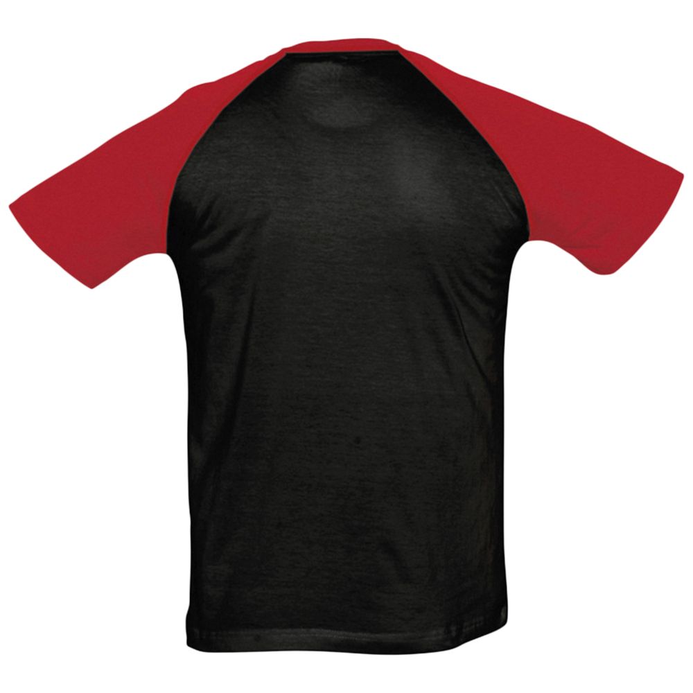 Футболка мужская двухцветная Funky 150, черная с красным (Миниатюра WWW (1000))