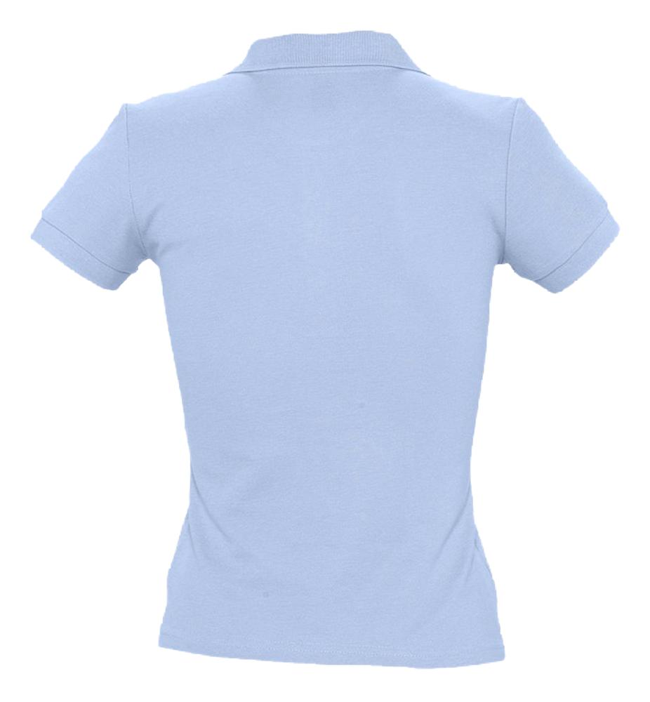 Рубашка поло женская People 210, голубая (Миниатюра WWW (1000))