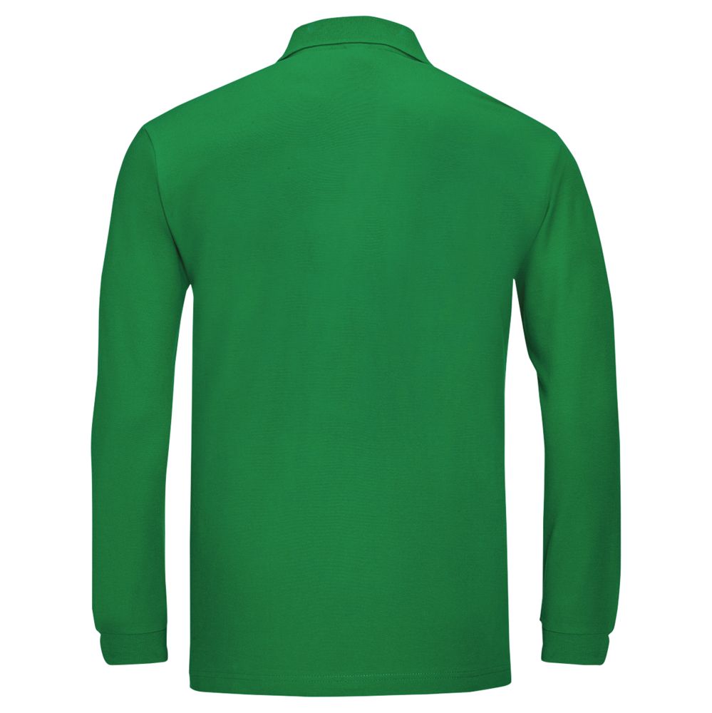 Рубашка поло мужская с длинным рукавом Winter II 210 ярко-зеленая (Миниатюра WWW (1000))