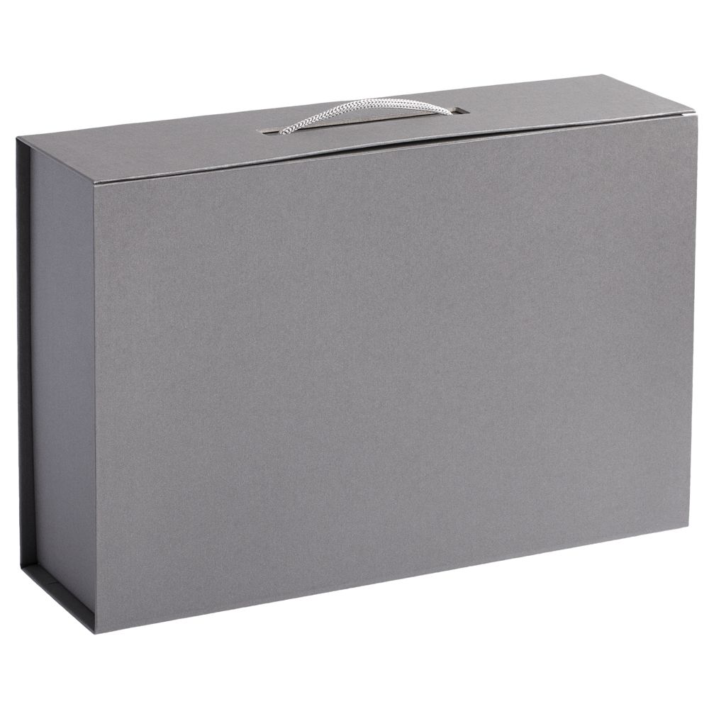 Коробка Case, подарочная, серебристая (Миниатюра WWW (1000))