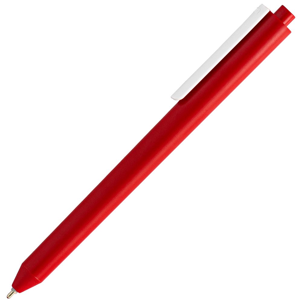 Ручка шариковая Pigra P03 Mat, красная с белым (Миниатюра WWW (1000))