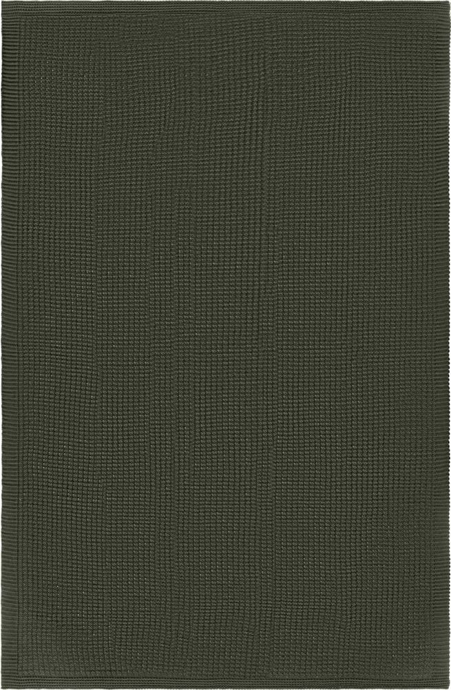 Плед Lattice, зеленый меланж (оливковый) (Миниатюра WWW (1000))
