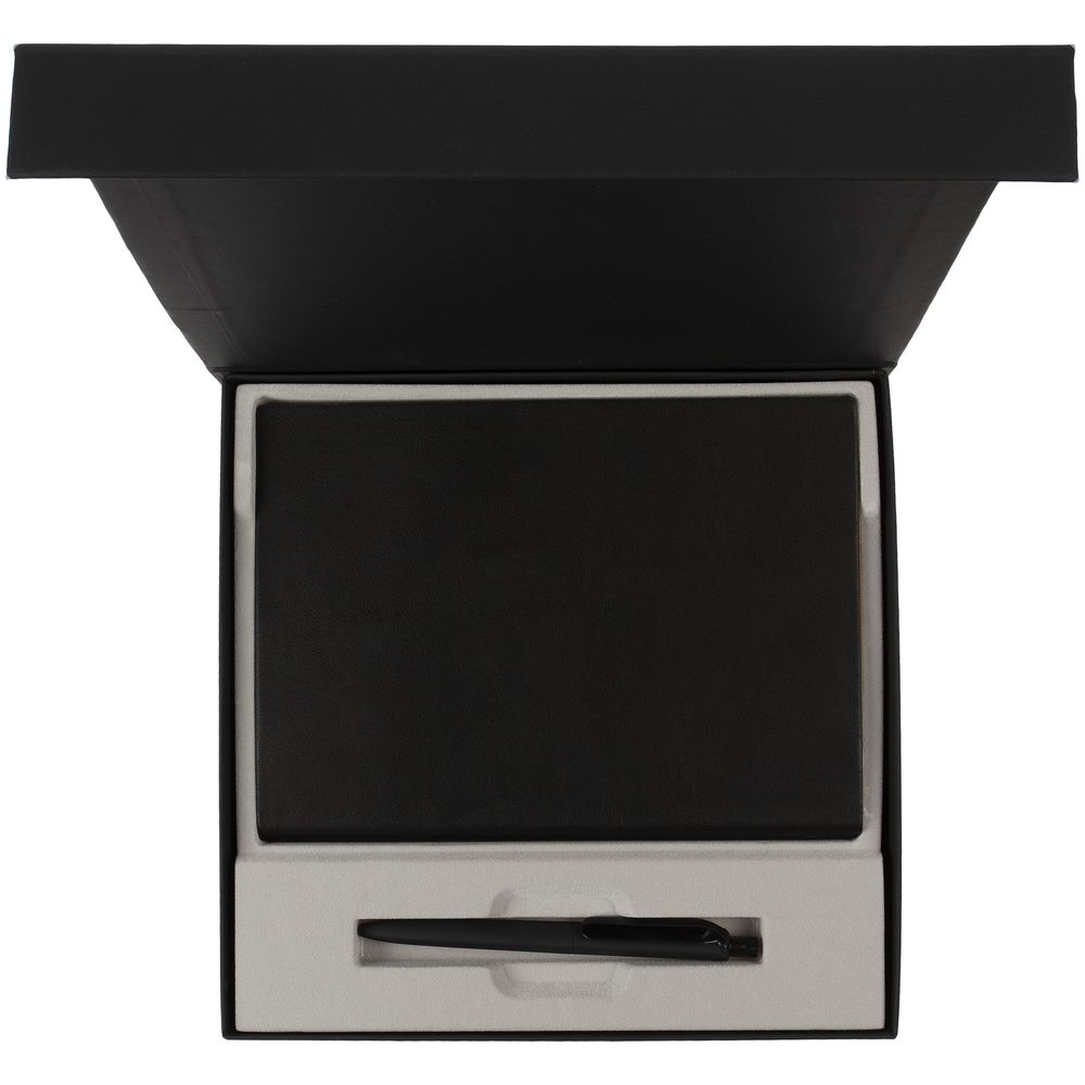 Коробка Memoria под ежедневник и ручку, черная (Миниатюра WWW (1000))