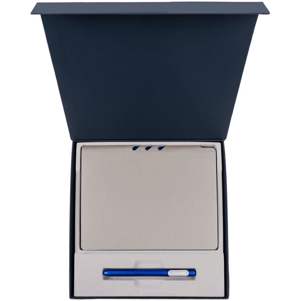 Коробка Memoria под ежедневник и ручку, синяя (Миниатюра WWW (1000))