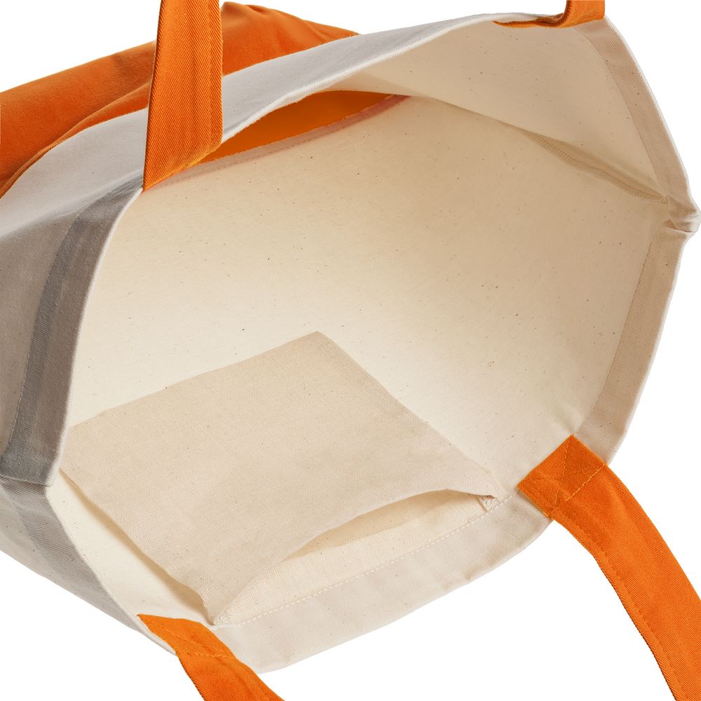 Холщовая сумка Shopaholic, оранжевая (Миниатюра WWW (1000))