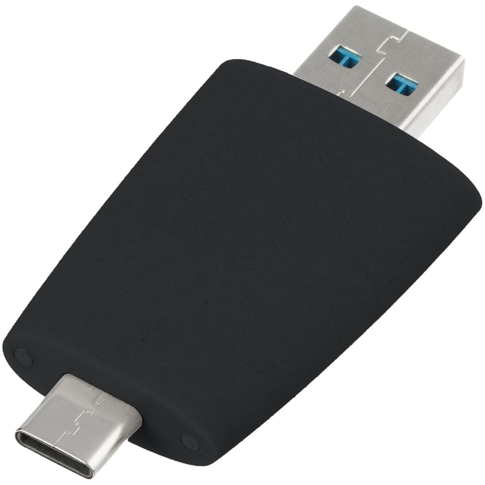 Флешка Pebble Type-C, USB 3.0, черная, 32 Гб (Миниатюра WWW (1000))