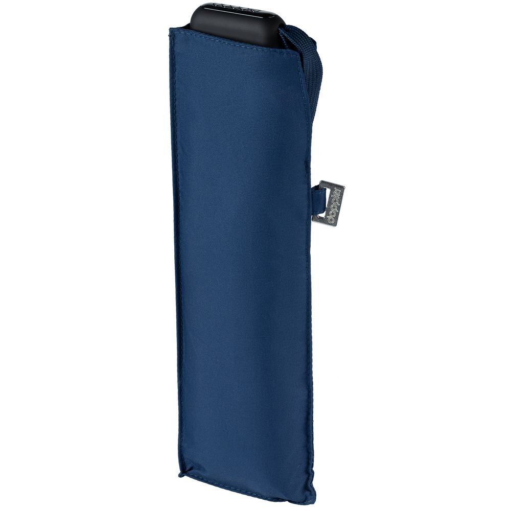Зонт складной Carbonsteel Slim, темно-синий (Миниатюра WWW (1000))