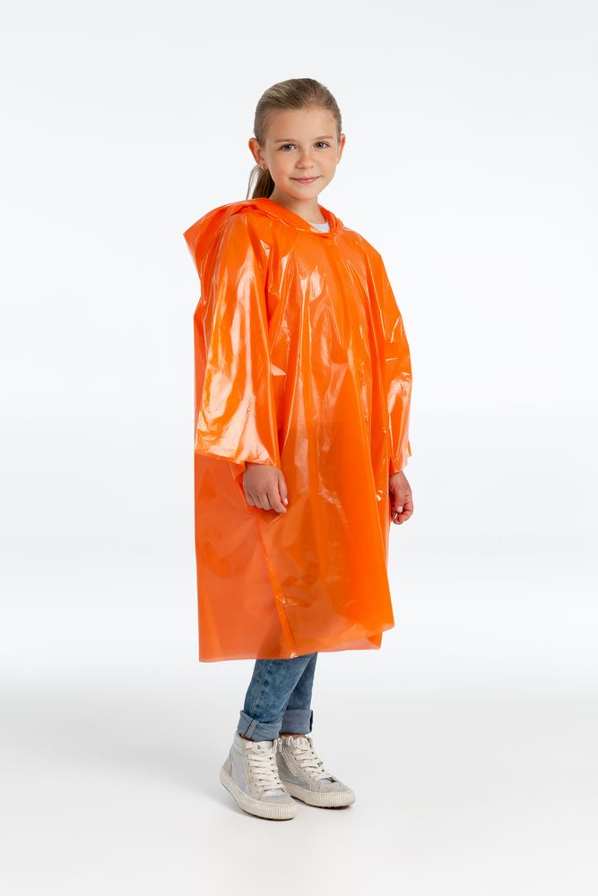 Дождевик-плащ детский BrightWay Kids, оранжевый (Миниатюра WWW (1000))