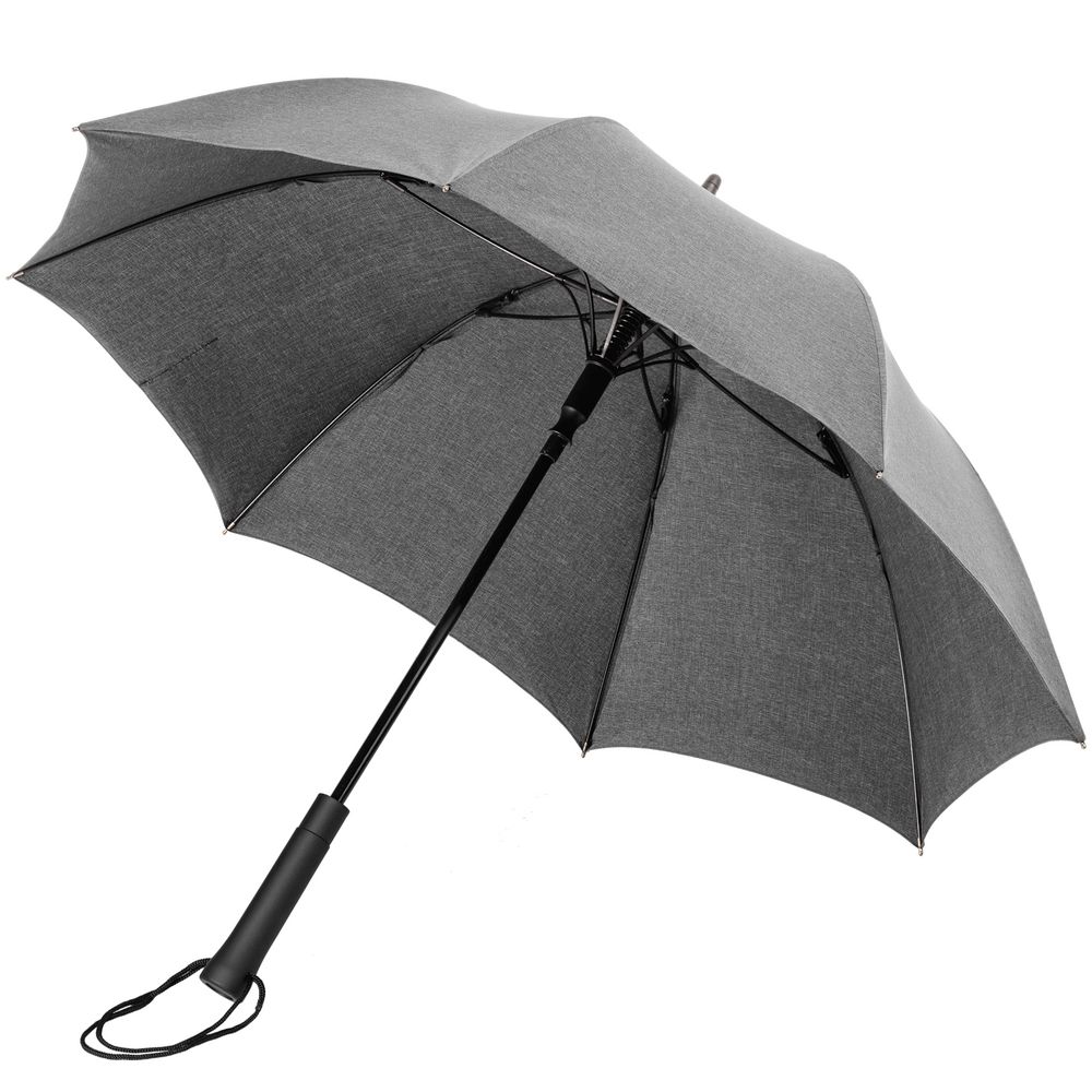 Зонт-трость rainVestment, светло-серый меланж (Миниатюра WWW (1000))