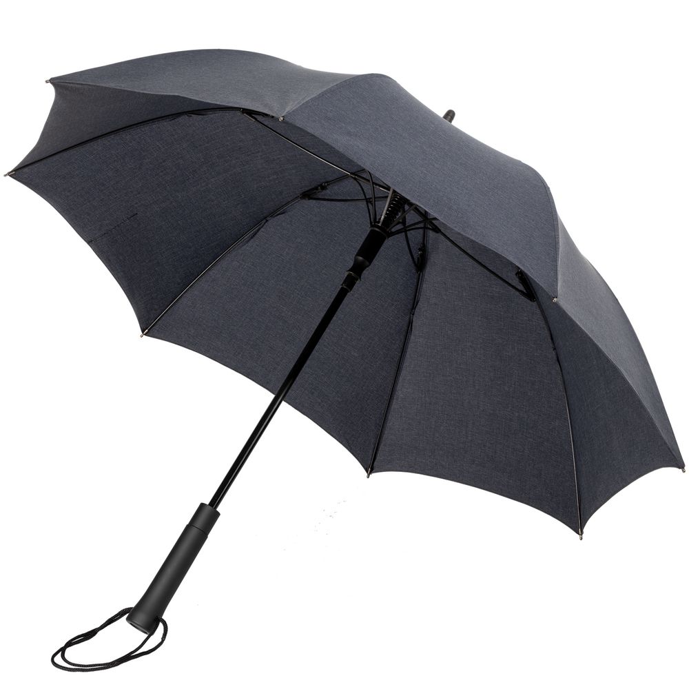 Зонт-трость rainVestment, темно-синий меланж (Миниатюра WWW (1000))