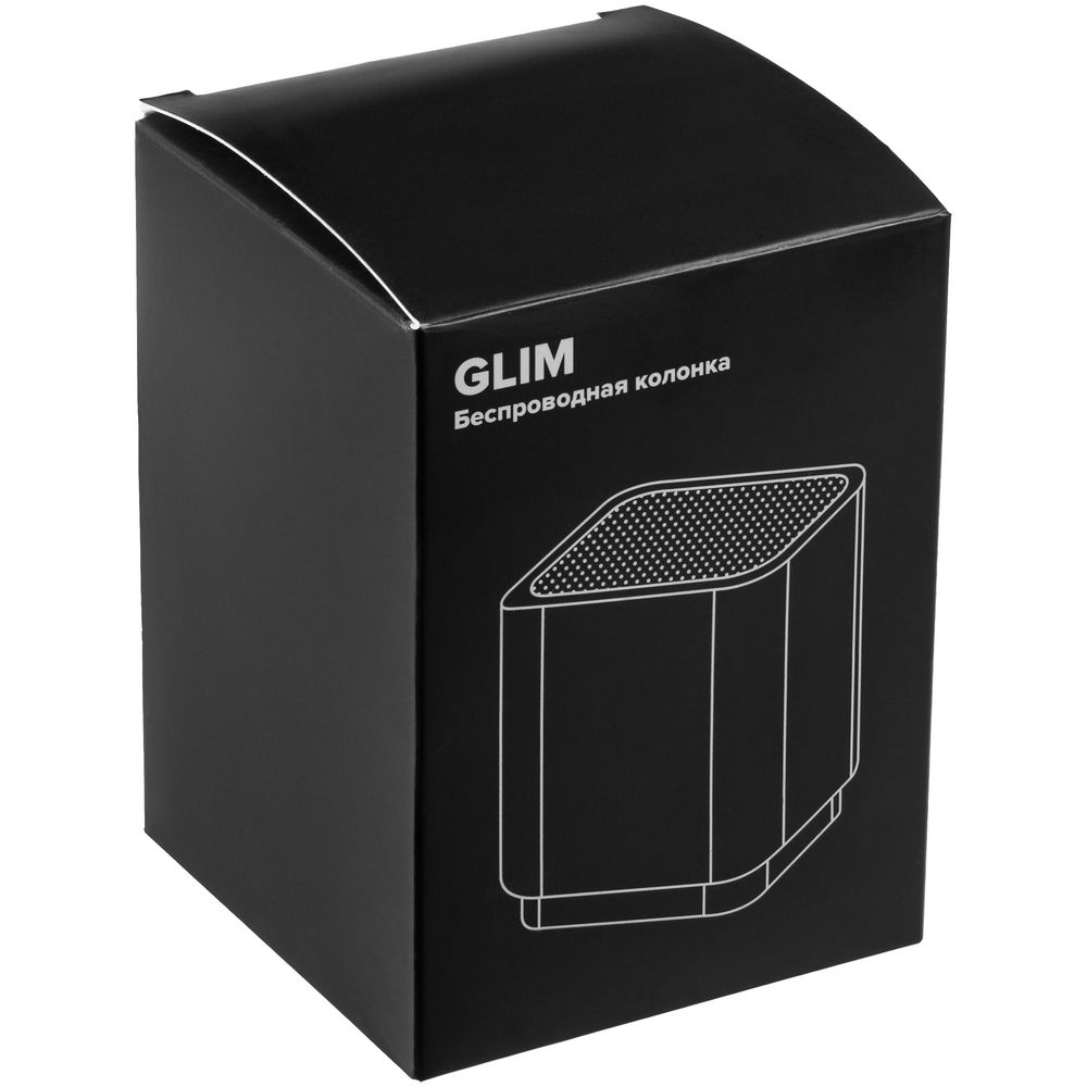 Беспроводная колонка с подсветкой логотипа Glim, черная (Миниатюра WWW (1000))