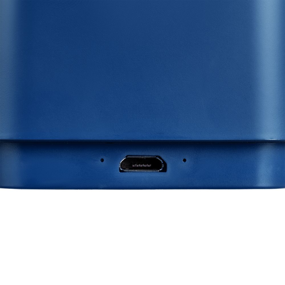 Беспроводная колонка с подсветкой логотипа Glim, синяя (Миниатюра WWW (1000))