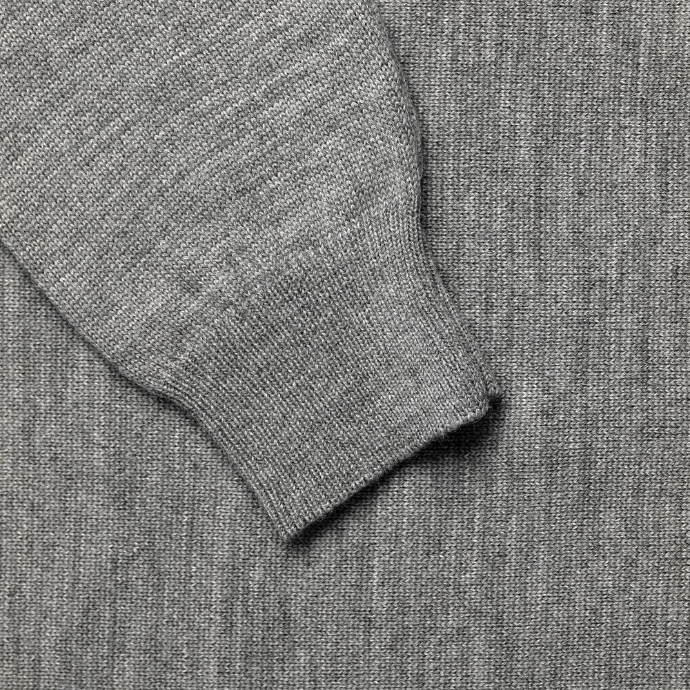 Джемпер Stitch с контрастной отделкой, серый с бордовым (Миниатюра WWW (1000))