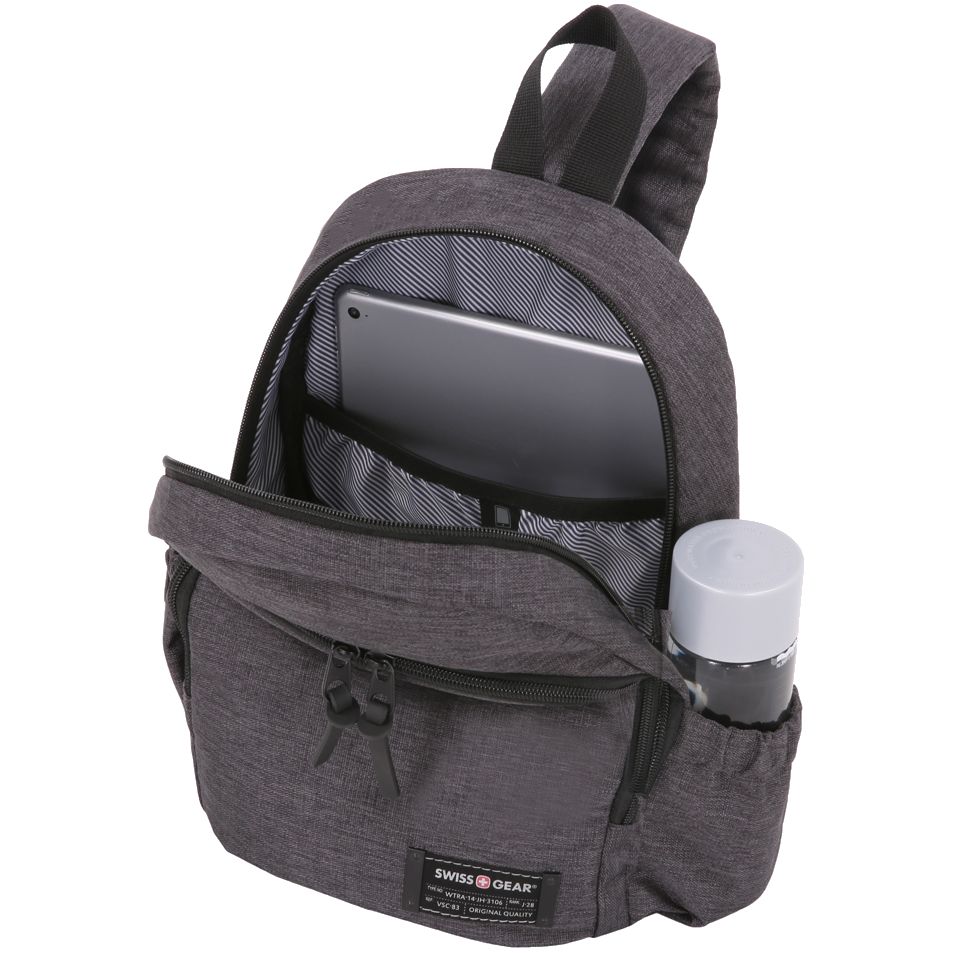 Рюкзак на одно плечо Swissgear Grey Heather, серый (Миниатюра WWW (1000))