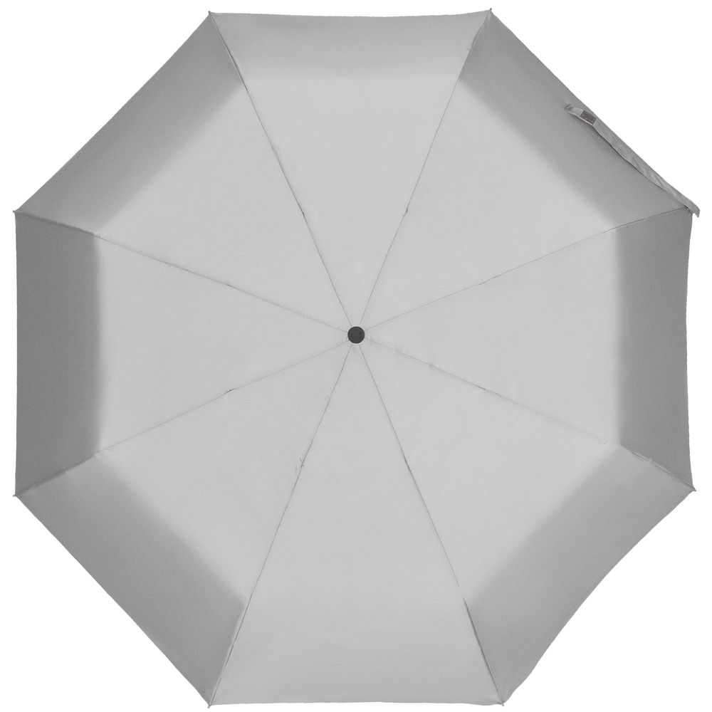 Зонт складной Manifest со светоотражающим куполом, серый (Миниатюра WWW (1000))