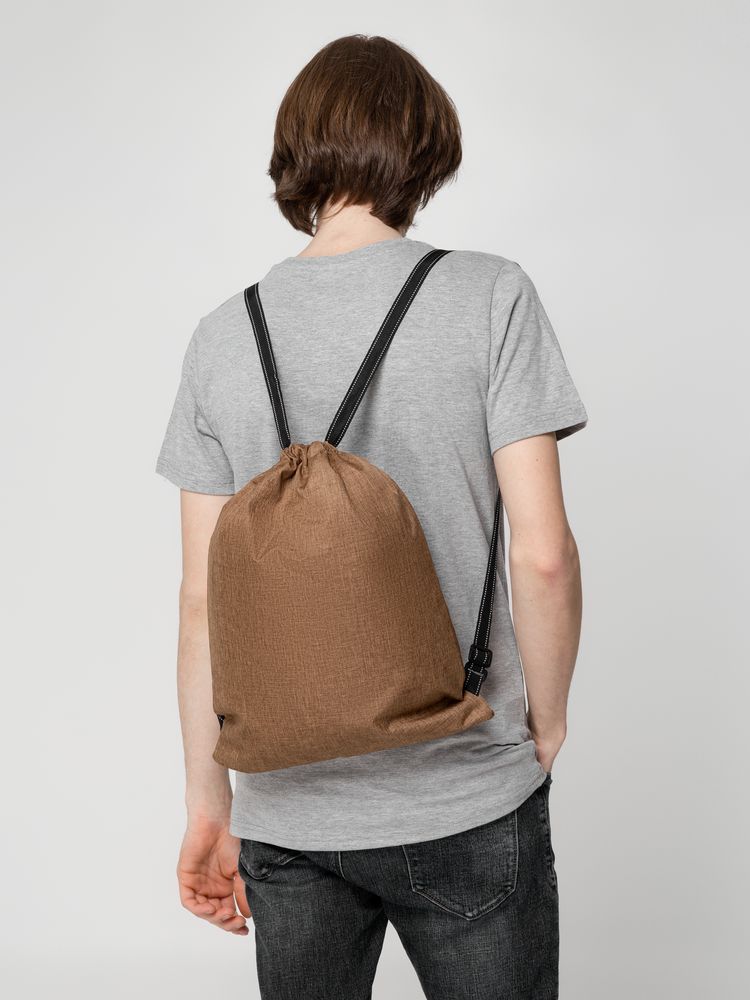 Рюкзак-мешок Melango, коричневый (Миниатюра WWW (1000))