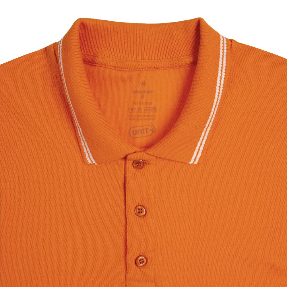 Рубашка поло Virma Stripes, оранжевая (Миниатюра WWW (1000))