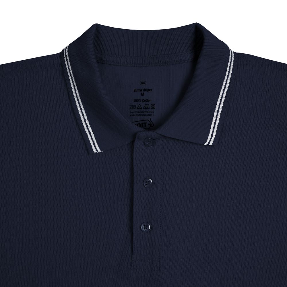 Рубашка поло Virma Stripes, темно-синяя (Миниатюра WWW (1000))