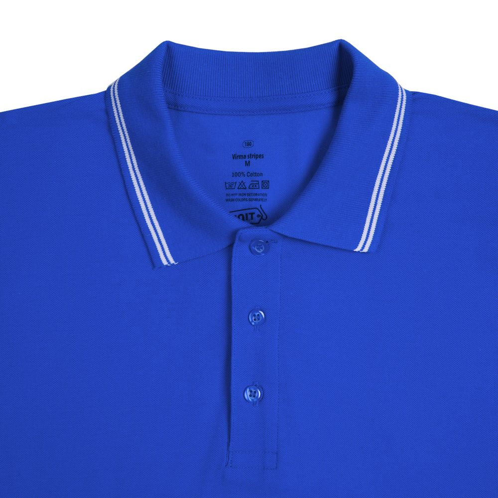 Рубашка поло Virma Stripes, ярко-синяя (Миниатюра WWW (1000))