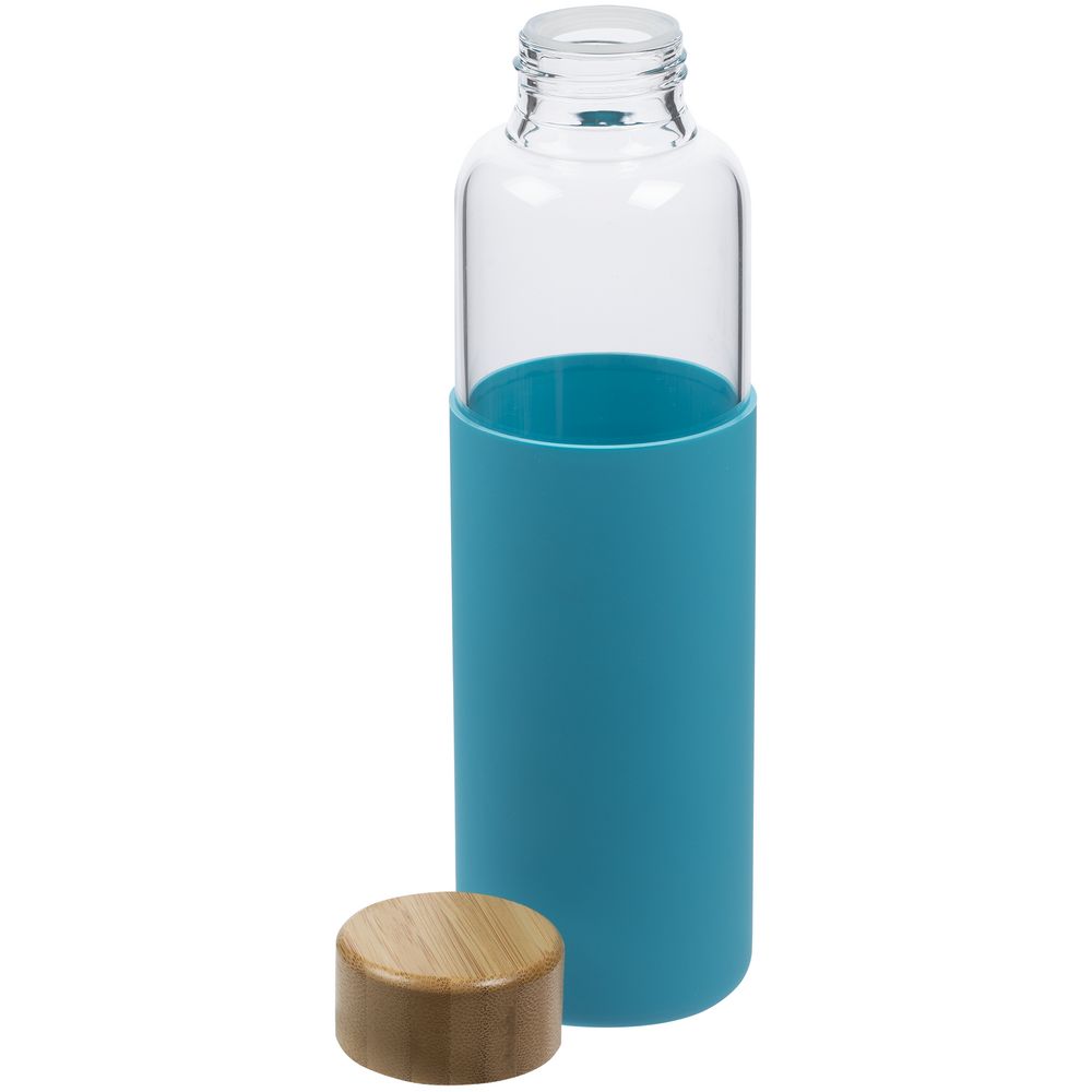 Бутылка для воды Dakar, прозрачная с бирюзовым (Миниатюра WWW (1000))