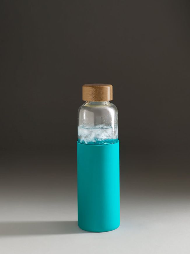 Бутылка для воды Dakar, прозрачная с бирюзовым (Миниатюра WWW (1000))