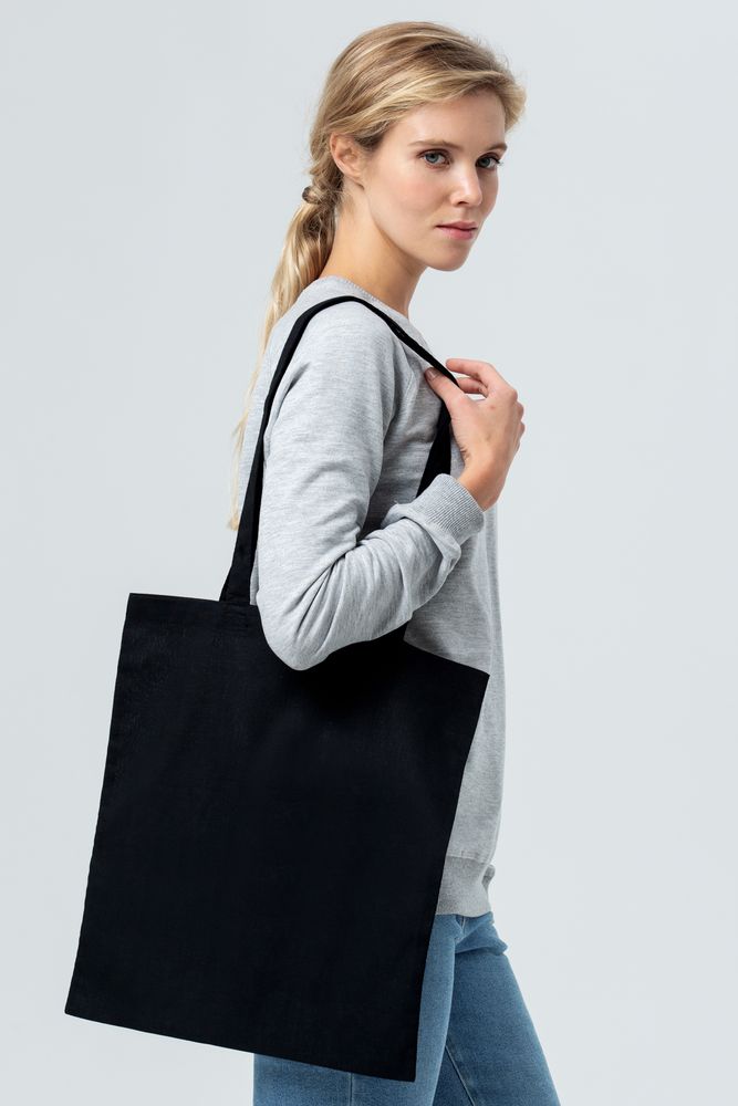 Холщовая сумка Basic 105, черная (Миниатюра WWW (1000))