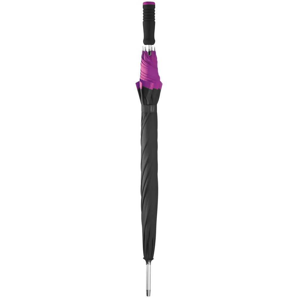 Зонт-трость Highlight, черный с фиолетовым (Миниатюра WWW (1000))
