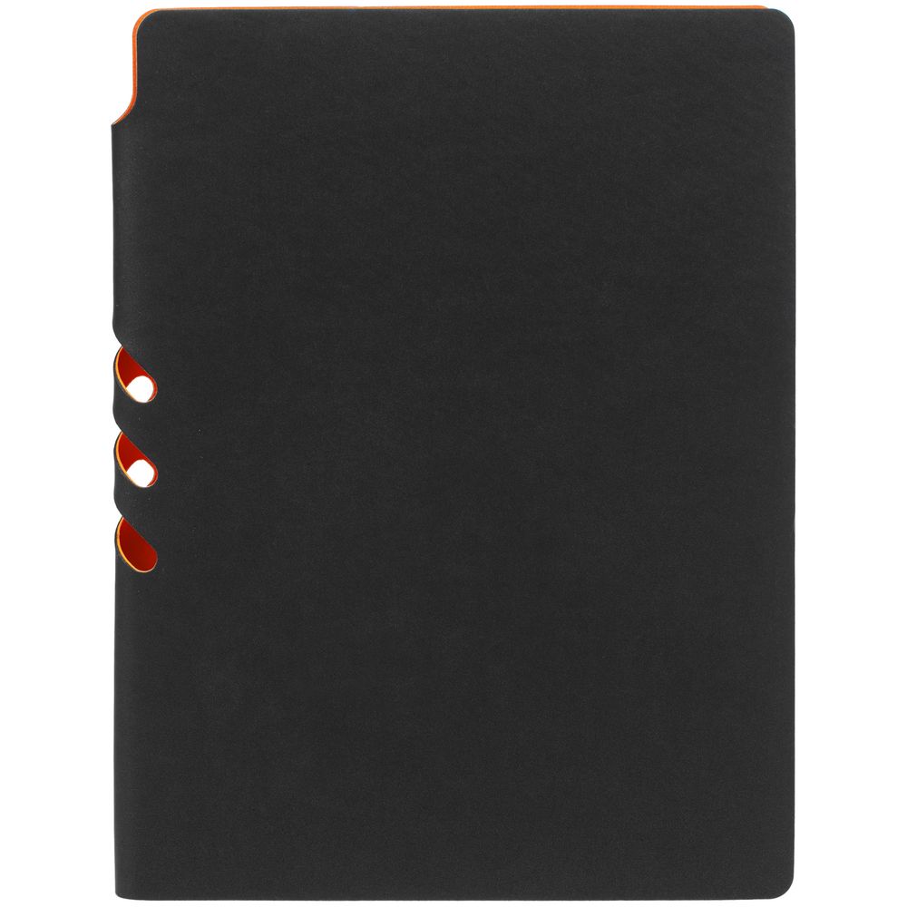Ежедневник Flexpen Black, недатированный, черный со светло-оранжевым (Миниатюра WWW (1000))