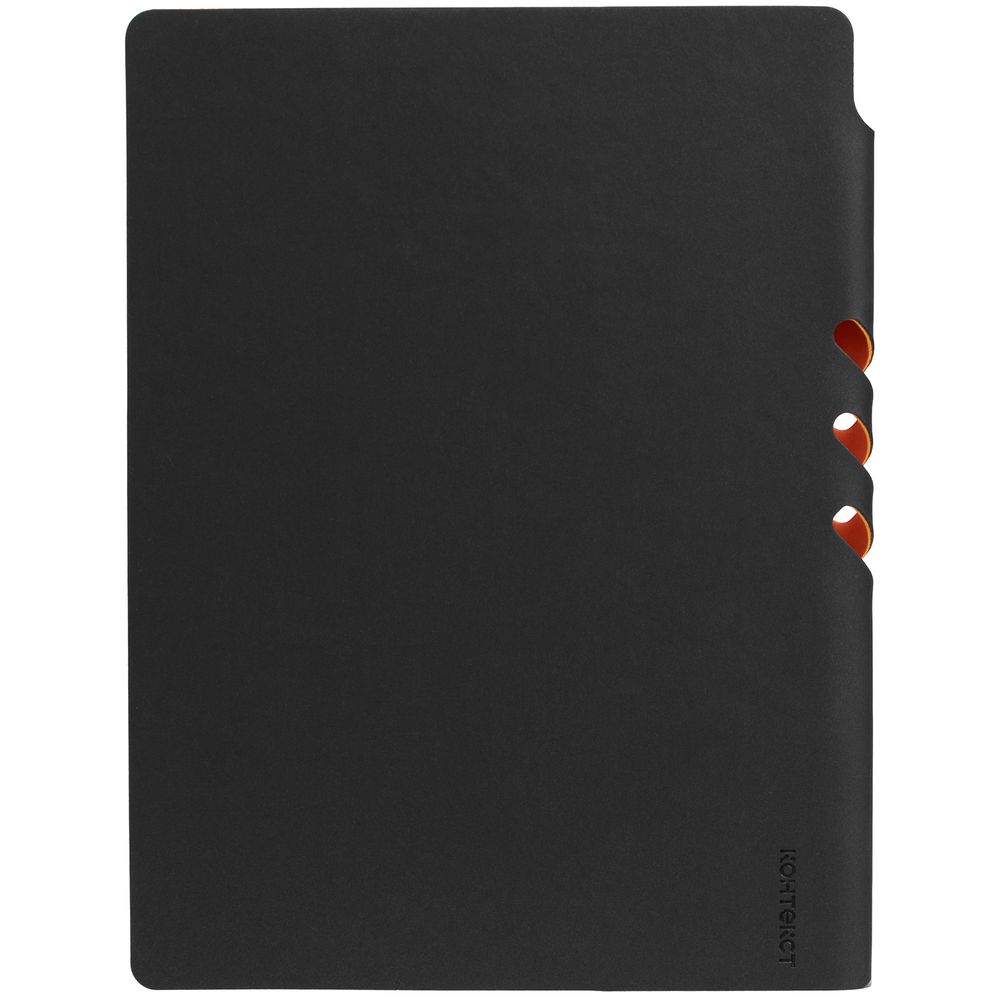 Ежедневник Flexpen Black, недатированный, черный со светло-оранжевым (Миниатюра WWW (1000))