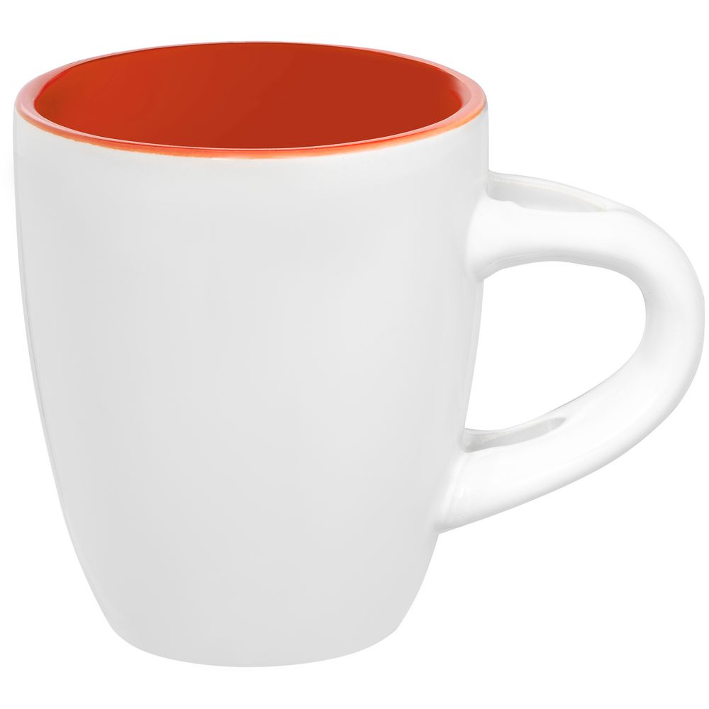 Кофейная кружка Pairy с ложкой, оранжевая (Миниатюра WWW (1000))