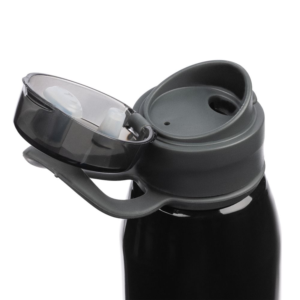 Спортивная бутылка для воды Korver, черная (Миниатюра WWW (1000))