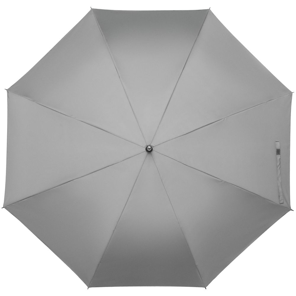 Зонт-трость Manifest со светоотражающим куполом, серый (Миниатюра WWW (1000))