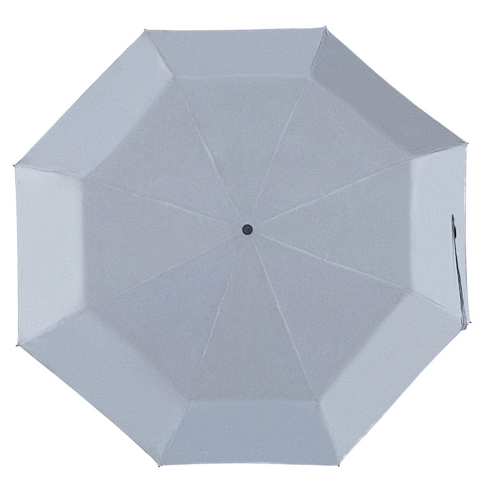 Зонт складной Manifest Color со светоотражающим куполом, черный (Миниатюра WWW (1000))