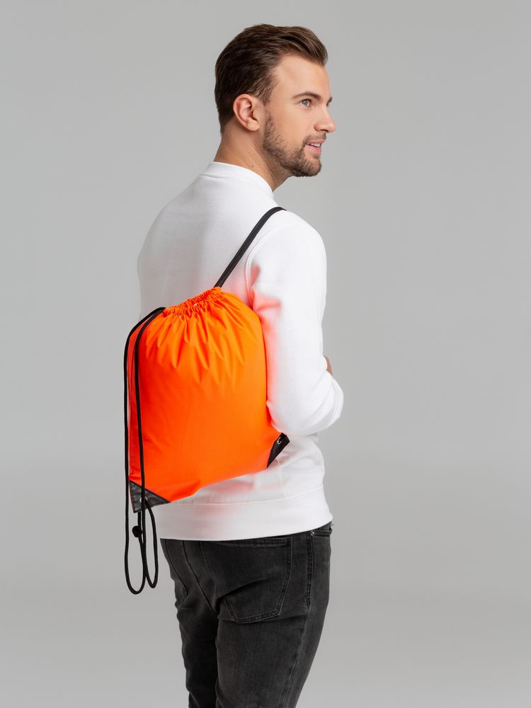 Рюкзак-мешок Manifest Color из светоотражающей ткани, оранжевый (Миниатюра WWW (1000))