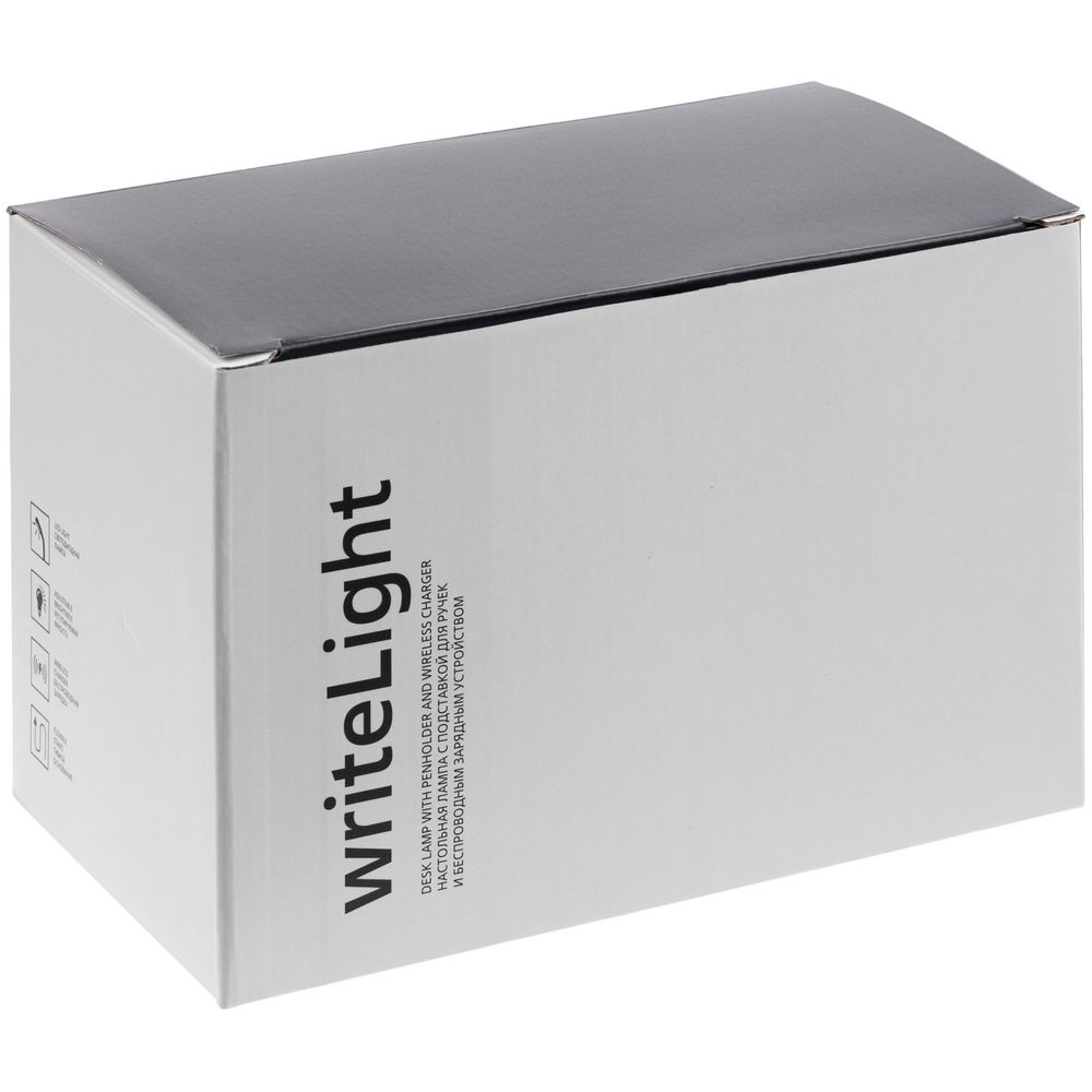 Лампа с органайзером и беспроводной зарядкой writeLight, белая (Миниатюра WWW (1000))