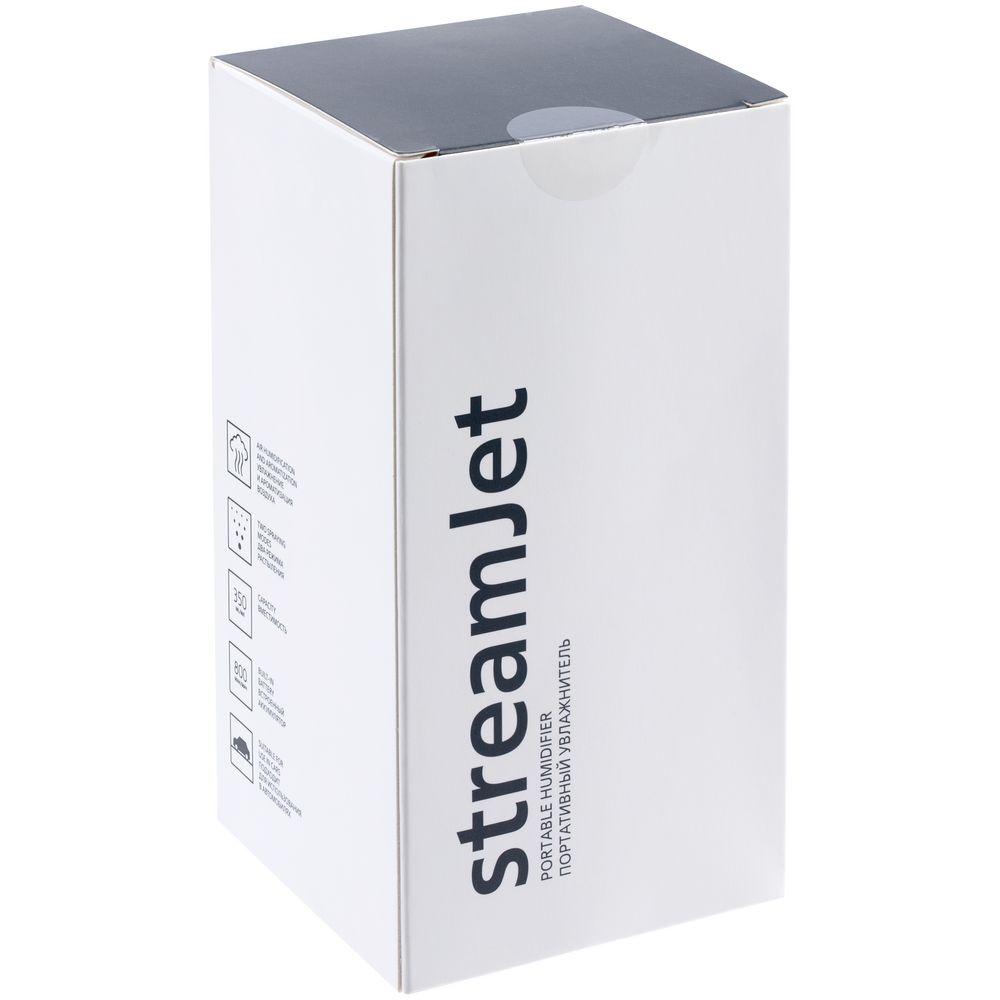 Увлажнитель-ароматизатор с подсветкой streamJet, белый (Миниатюра (упак) (1000))