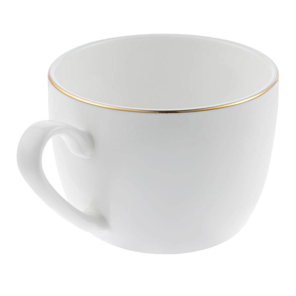 Кофейная пара Select, белая с золотистой отводкой (Миниатюра WWW (1000))