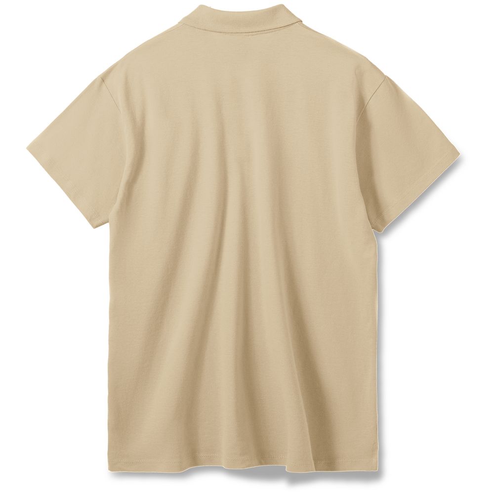 Рубашка поло мужская Summer 170, бежевая (Миниатюра WWW (1000))