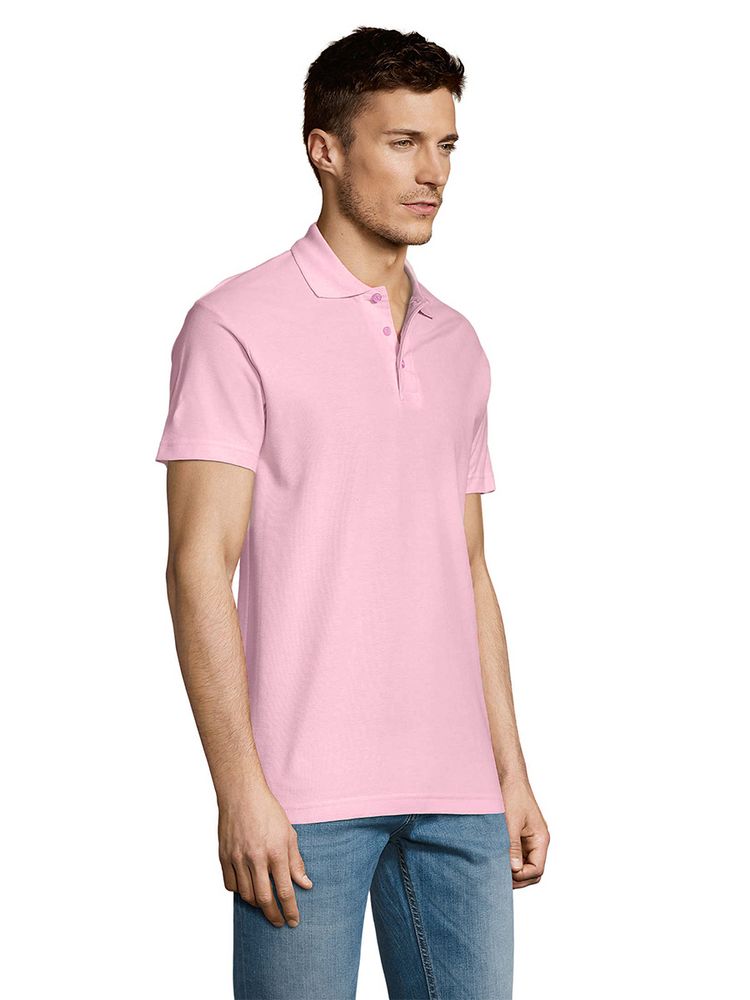 Рубашка поло мужская Summer 170, розовая (Миниатюра WWW (1000))