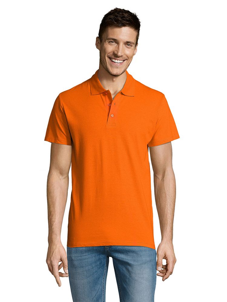 Рубашка поло мужская Summer 170, оранжевая (Миниатюра WWW (1000))