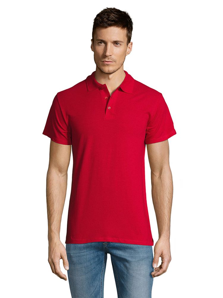 Рубашка поло мужская Summer 170, красная (Миниатюра WWW (1000))