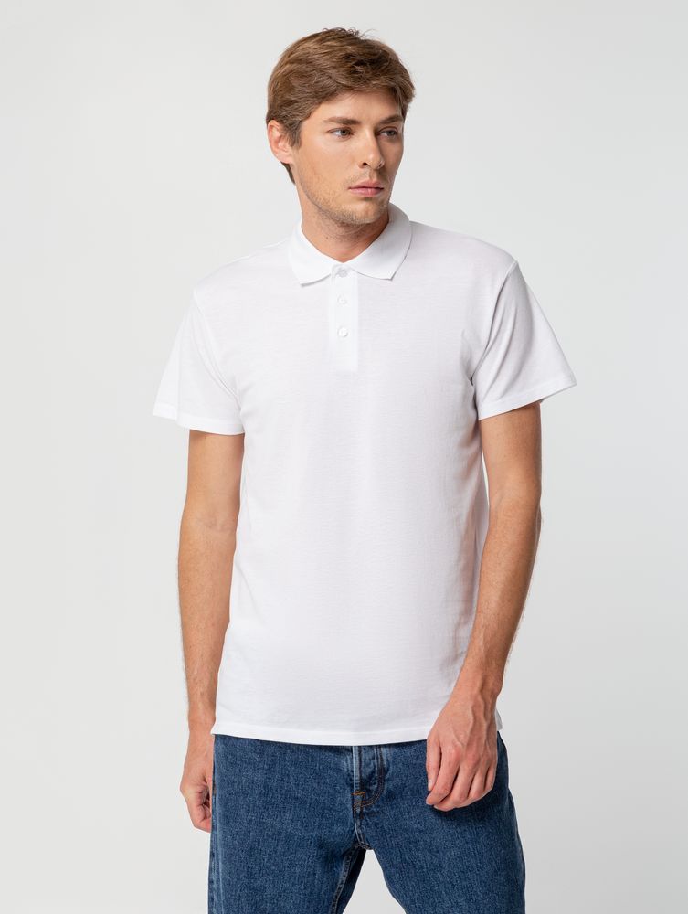 Рубашка поло мужская Summer 170, белая (Миниатюра WWW (1000))