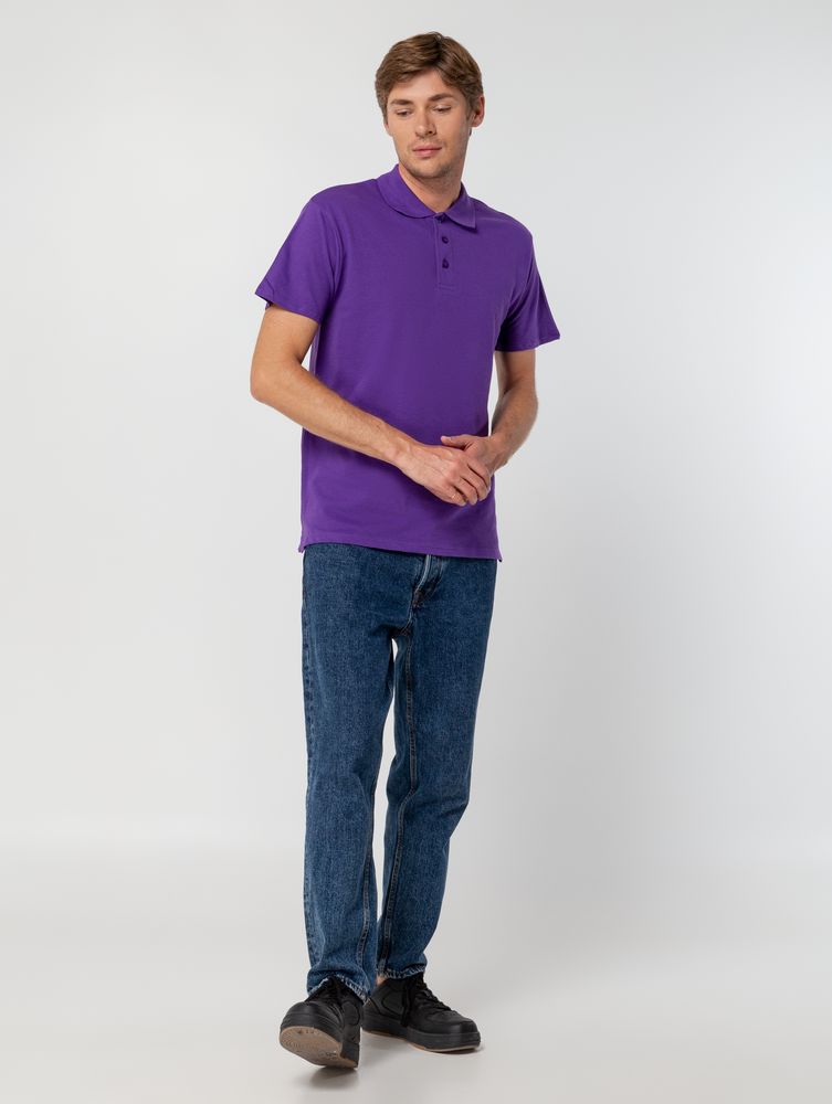 Рубашка поло мужская Summer 170, темно-фиолетовая (Миниатюра WWW (1000))