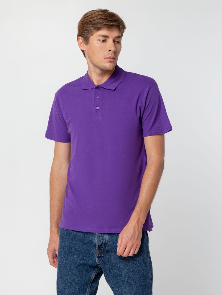 Рубашка поло мужская Summer 170, темно-фиолетовая (Миниатюра WWW (1000))