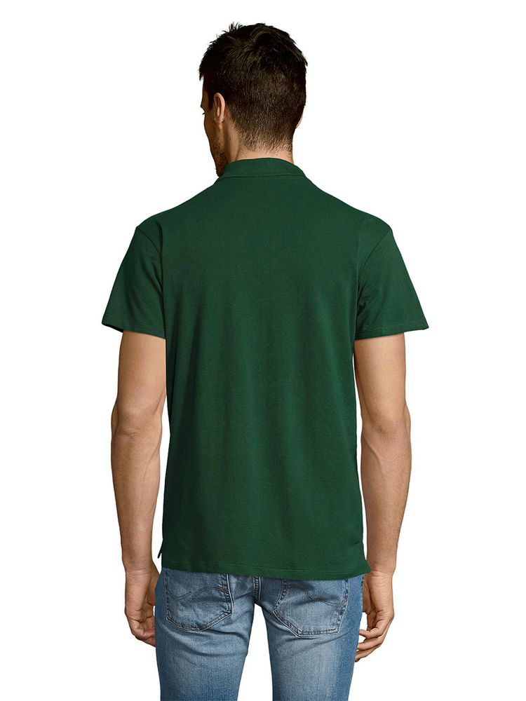 Рубашка поло мужская Summer 170, темно-зеленая (Миниатюра WWW (1000))