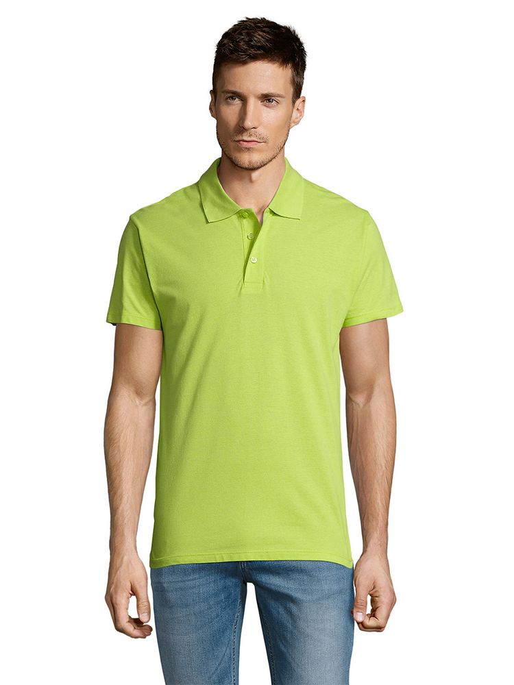 Рубашка поло мужская Summer 170, зеленое яблоко (Миниатюра WWW (1000))