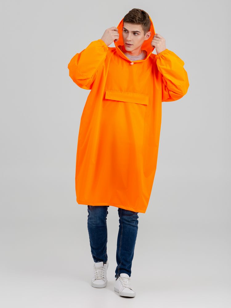 Дождевик-анорак Alatau, оранжевый неон (Миниатюра WWW (1000))